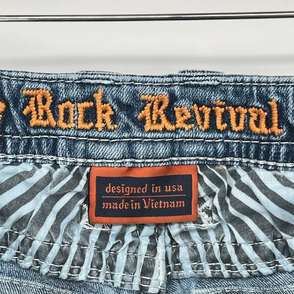 Rock Revival Jeans Size 30 Alivia Straight Leg  Low Rise - Picture 12 of 16